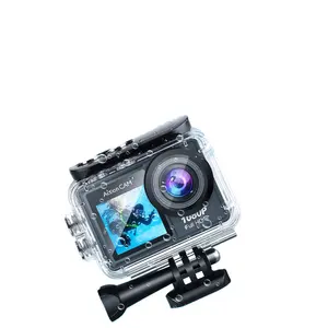 New Design Action Camera À prova d'água esportes câmera para equitação ao ar livre digital dual screens câmera vídeo de alta qualidade