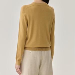 62512 Abbigliamento Femminile di Alta Qualità Autunno Inverno, Maglione Sottile in Lana e <span class=keywords><strong>Seta</strong></span> di Gelso a Maniche Lunghe - Product Image 6