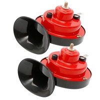 Klaxon d'air pour voiture escargot électrique 12V klaxon d'air bateau marin Kit d'alarme sonore moto klaxon de voiture bicolore Signal fort