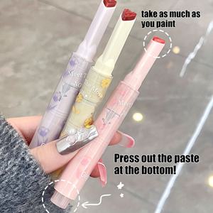 Auto-Marca Gegebear Hidratante 6 colores en forma de corazón Brillo de labios Lápiz labial Espejo-como Brillo Fruta Sabor Lápiz labial sólido Lápiz labial - Product Image 4