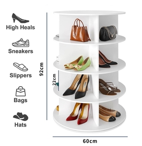 Novedad Estante de Exhibición Conveniente para Ahorrar Espacio Zapatero para el Hogar Gabinete de Zapatos Económico Soportes de Almacenamiento Sólidos - Product Image 5