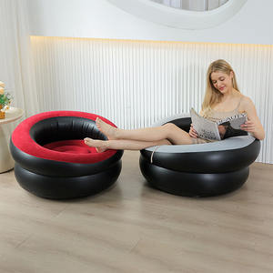 Meubles bon marché Chaise longue d'extérieur Gonflable Simple Air Sun Lounger Movie Chair Lounge Pool Inflatable Beach Sofa Camp Divan for Kid - Product Image 4