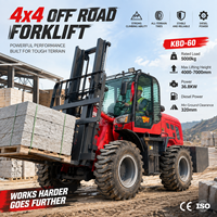 Chariot élévateur diesel 5 tonnes CE EPA avec positionneur de fourches et déplaceur latéral pour entrepôt, livraison gratuite