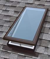 Fenêtre à battant en aluminium à double vitrage avec toit en verre, design NFRC AS2047 CE TOMA