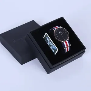 Новый дизайн, наручные часы с крышкой и основанием, Подарочная Мужская жесткая картонная упаковка, Смарт-часы, бумажная коробка