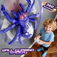 Juguete de Araña Trepadora de Paredes, Juguete de Araña Mecánica con Control Remoto, Recargable, para Niños