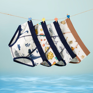 Calzoncillos para Niños de Algodón/Spandex, Construcción de Cuatro Agujas y <span class=keywords><strong>Seis</strong></span> Hilos, Etiqueta en el Cuello, Venta al por Mayor para Niños Mayores de Talla Mediana - Product Image 3