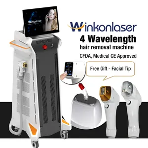 Mesin Laser penghilang rambut Diode Laser Ice DCS 4 panjang gelombang 755 1064 808 940