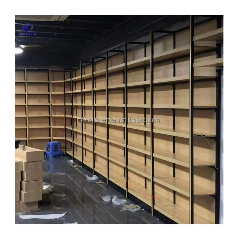 Supermarket Shelves Wooden Display Rack Wood