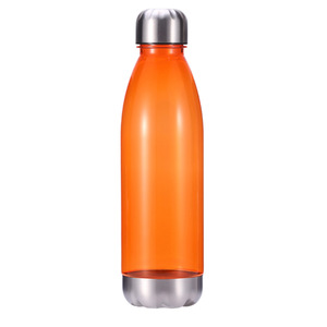 Plastic Sports Water Bottle 700Ml Stainless Steel Lid And Base Solid Color For <b>Bowling</b> And Outdoor Use - Product Image 1