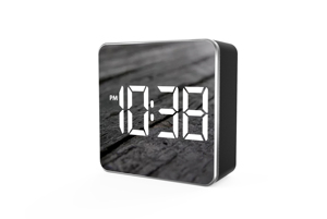 <b>LED</b> Digital Mirror <b>Clock</b> Electronic Desktop Alarm with Snooze Motorcycle <b>Clock</b> Thermometer Temperature Monitor Alarm <b>Clock</b> - Product Image 2