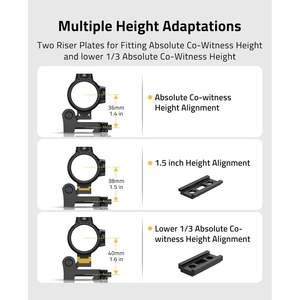 Lupa Compacta CVLIFE con Lente Objetivo de 3 x 25 mm y Accesorio de Montaje de Liberación Rápida - Product Image 4