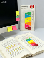 Étiquettes autocollantes pour lecteurs de disques, notes adhésives en PET, onglets d'indexation colorés, marque-pages pour agenda, bloc-notes promotionnel
