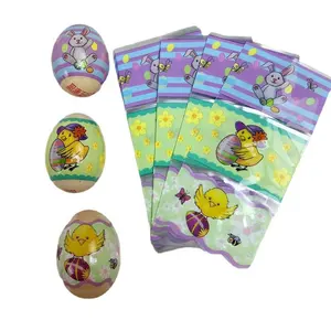 PVC Heat Shrink Wrap Label Easter Egg Shrink Wrap Sleeve Heat Shrink Wrap Bands Sleeve Decoration for Easter Eggs