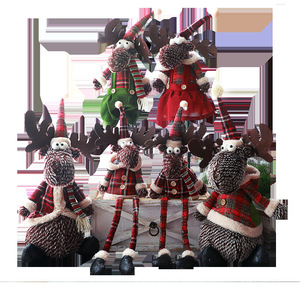 Muñeco de Reno Navideño con Patas Móviles, Decoración para Escaparates Navideños y Regalos, Figura Decorativa para Decoraciones Festivas - Product Image 4