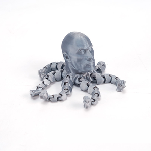 Joyería de Vidrio Impresa en 3D con Diseño de Pulpo Abstracto Congelado para Decoración del Día de los Inocentes - Product Image 4