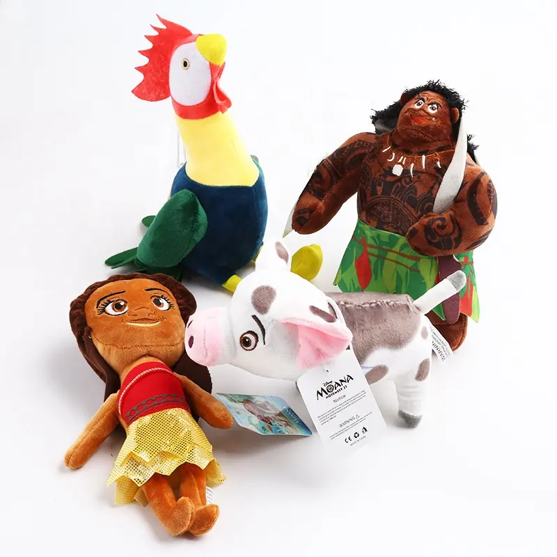 DL197 모아나 봉제 장난감 모아나 공주 모아나 인형 마우이 인형 도매 만화 봉제 장난감