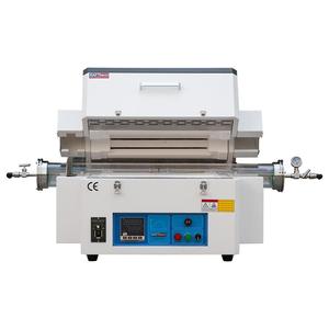 Horno tubular de laboratorio Precio 1700C Horno de tubo de vacío eléctrico de una sola zona con tubo de alúmina y bridas de sellado - Product Image 6