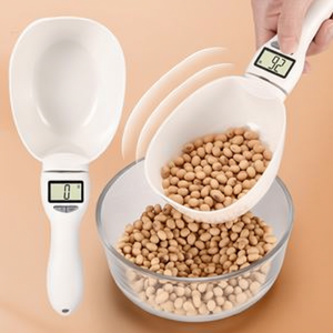 Cuchara digital inteligente con báscula, cuchara medidora de plástico para cocina con pantalla para un peso preciso, uso doméstico - Product Image 1