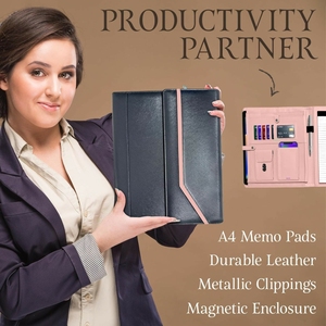 Tùy chỉnh da danh mục đầu tư kinh doanh da tập tin danh mục đầu tư padfolio cho phụ nữ da padfolio perzonalized - Product Image 4