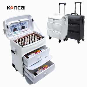 กระเป๋าใส่ยาทาเล็บแบบมีล้อ รุ่นใหม่ของ Koncai สำหรับช่างทำเล็บ กระเป๋าเดินทางสำหรับช่างทำเล็บ ความจุขนาดใหญ่ - Product Image 1