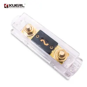 High quality blade panel mount gold plated car fuse holder 100A anl car audio fuse holder