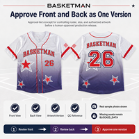 Programme de personnalisation de maillots de baseball avec précommande, taille du maillot et approbation du logo pour les revendeurs de vêtements d'équipe et les clubs scolaires