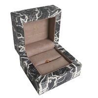 Personalizada de fábrica de MDF de madera de caja de cuero mapa Impresión de caja de regalo de embalaje