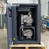 Compresseur d'air à spirale industriel sans huile DEEMACH 15kW 20HP à faible bruit DMS-20P avec moteur PM et bloc compresseur silencieux