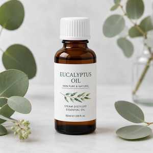 Steam Distilled Eucalyptus <b>Essential</b> <b>Oil</b> Botanical Leaf Extract <b>for</b> Aromatherapy <b>Diffuser</b> Massage Hair Skin Beauty Applications - Product Image 2