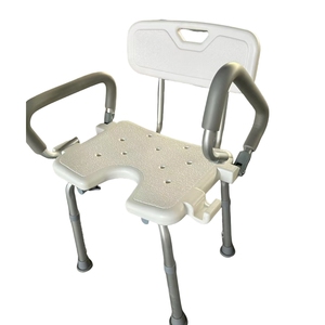 Cómodo asiento acolchado, silla de <span class=keywords><strong>ducha</strong></span> <span class=keywords><strong>para</strong></span> ancianos con agujeros de seguridad, Ayuda de baño <span class=keywords><strong>para</strong></span> <span class=keywords><strong>personas</strong></span> <span class=keywords><strong>mayores</strong></span> <span class=keywords><strong>para</strong></span> uso en el baño - Product Image 1