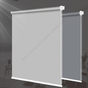 Cortinas enrollables para sala de estar, 100% cortinas enrollables para ventana, venta al por mayor - Product Image 1