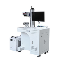 Nouvelle machine de marquage laser UV à axe rotatif, style armoire, pour impression de logos sur bracelets, stylos et tubes, avec anneau froid, certifiée CE