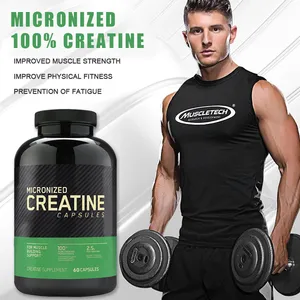 Sports Nutrition Microinized Creatine Powder Creatine Monohydrate Capsules For Muscle Mass Strength Workout Recovery