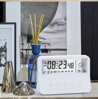 Réveil numérique nouvelle arrivée, les nouvelles horloges de table intelligentes transparentes, mini horloge numérique portable, cadeaux pour le bureau et la chambre à coucher