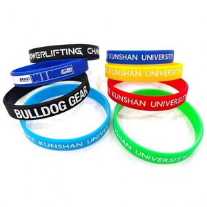 Bracelet de sport personnalisé en silicone avec impression couleur, gaufrage et débossage – Cadeau promotionnel - Product Image 2