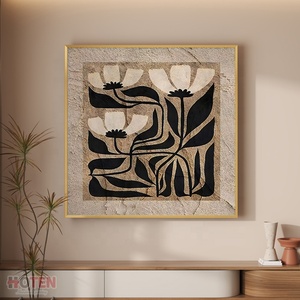 <span class=keywords><strong>Arredamento</strong></span> <span class=keywords><strong>moderno</strong></span> per la casa di fascia alta Maillard retrò antico arancio Texture floreale arte della parete dipinti su tela per soggiorno olio di fiori - Product Image 3