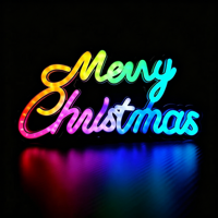 Enseigne lumineuse LED néon, enseigne en lettres LED à changement de couleur RGB, lampe d'ambiance murale pour la décoration d'événements et de fêtes