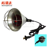 Lampe chauffante pour poulailler avec prise britannique, chauffe-poussins réglable en hauteur, pour l'élevage de volailles et le chauffage des bâtiments avicoles