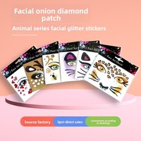 Autocollants pour le visage à paillettes, autocollants décoratifs pour le visage autocollants pour Halloween, carnaval, festival et maquillage de fête