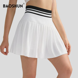 Dames Custom Tennisrok Met Hoge Taille Ademende Anti-Slip Casual Geplooide Fitness Hardloopsport Zomer Color-Block Outdoor - Product Image 6