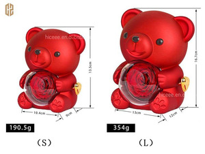 Bán Buôn Hot Valentine Của Quà Tặng Set Ôm Gấu Vòng Vòng Cổ Hộp Hoa Acrylic Ôm Gấu Xoay Vĩnh Cửu Tăng Hộp Đồ Trang Sức - Product Image 3