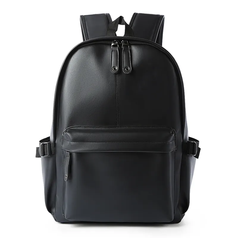Pu Vegan Leather School Backpack For Men Laptop Collage Bags Student Rucksack Mochilas Cuero backbags