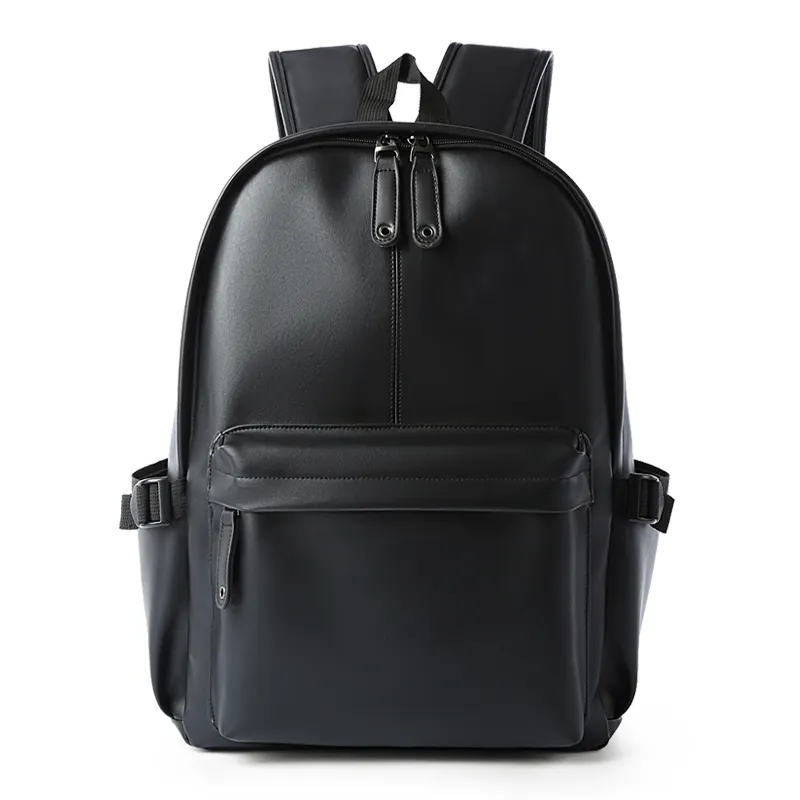 PU Vegan da trường Ba lô cho nam giới máy tính xách tay cắt dán Túi sinh viên Ba lô mochilas cuero backbags