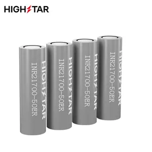 HIGHSTAR 21700 50E可充电电池锂离子5000毫安时3.6伏高容量21700 5000毫安时6000毫安时圆柱形NCM