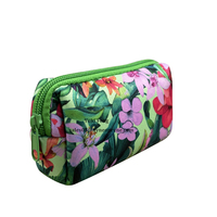 Mini sac à fermeture éclair à impression personnalisée pochette pour cartes d'argent portable en néoprène