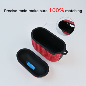 DL venta al por mayor para <span class=keywords><strong>airpods</strong></span> <span class=keywords><strong>Pro</strong></span> 2 funda impermeable de nailon envuelto TPU a prueba de golpes funda para auriculares con mosquetón para airpod <span class=keywords><strong>Pro</strong></span> 4 funda - Product Image 5