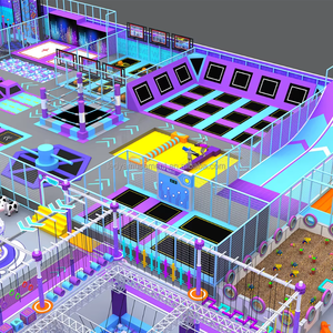 Parque de Trampolines Comercial de 2000 m² para Niños, Capacidad Máxima de 700 Personas, Área de Salto Interactiva y Suave para Fitness - Product Image 3