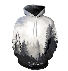 Pull à capuche personnalisé 3D imprimé par sublimation prix de gros sweats à capuche en tissu polyester avec impression de logo personnalisé pour hommes femmes - Product Image 1