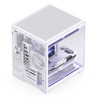 Nouvelle arrivée - Boîtier Jonsbo D34 BK&WH M-ATX - Prise en charge des cartes graphiques jusqu'à 333 mm et des radiateurs CPU jusqu'à 280 mm - Boîtier de jeu à vue complète
